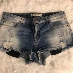 ZARA TRAFALUC The Premium Wash short Shorts Sz 10